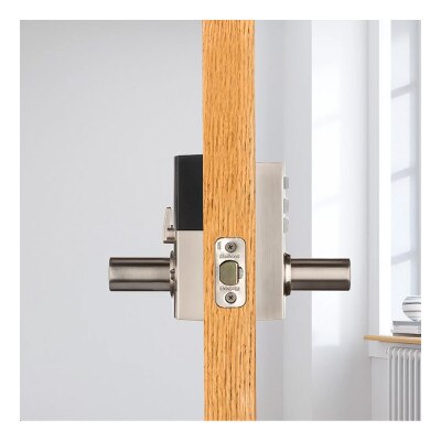 Kwikset SmartCode 917 Series Electronic Halifax Lever, Satin Nickel